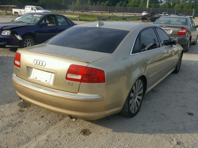 WAUML44E54N007599 - 2004 AUDI A8 L QUATT GOLD photo 4