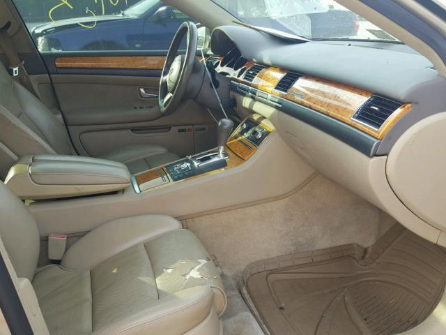 WAUML44E54N007599 - 2004 AUDI A8 L QUATT GOLD photo 5