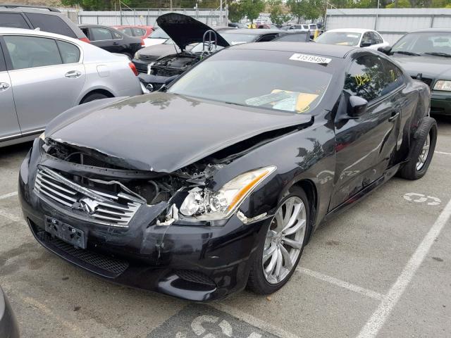 JNKCV64E39M604444 - 2009 INFINITI G37 BASE BLACK photo 2