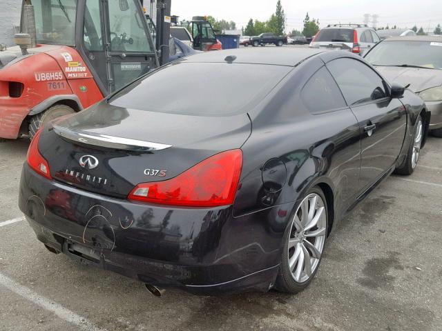 JNKCV64E39M604444 - 2009 INFINITI G37 BASE BLACK photo 4