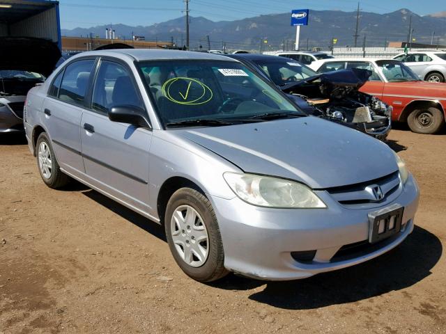 2HGES16314H560443 - 2004 HONDA CIVIC DX V SILVER photo 1