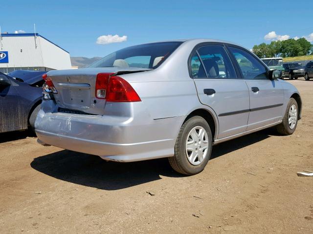 2HGES16314H560443 - 2004 HONDA CIVIC DX V SILVER photo 4