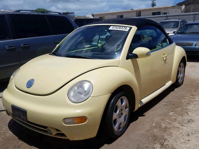 3VWCK21YX3M321601 - 2003 VOLKSWAGEN NEW BEETLE მწვანე ფოტო 2