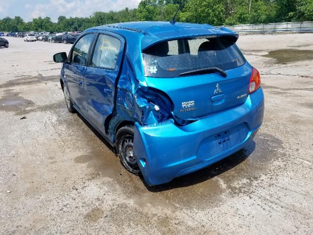 ML32A3HJ5FH058543 - 2015 MITSUBISHI MIRAGE DE BLUE photo 3