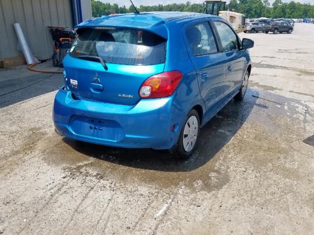 ML32A3HJ5FH058543 - 2015 MITSUBISHI MIRAGE DE BLUE photo 4