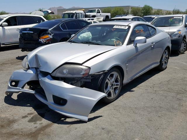 KMHHN65FX6U229254 - 2006 HYUNDAI TIBURON GT SILVER photo 2