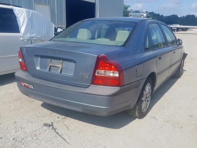 YV1TS94D111193757 - 2001 VOLVO S80 GREEN photo 4