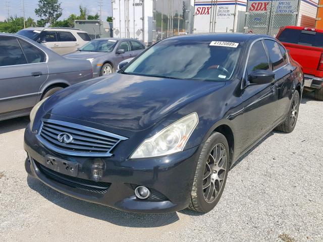 JN1DV6AR8BM652172 - 2011 INFINITI G25 BLACK photo 2