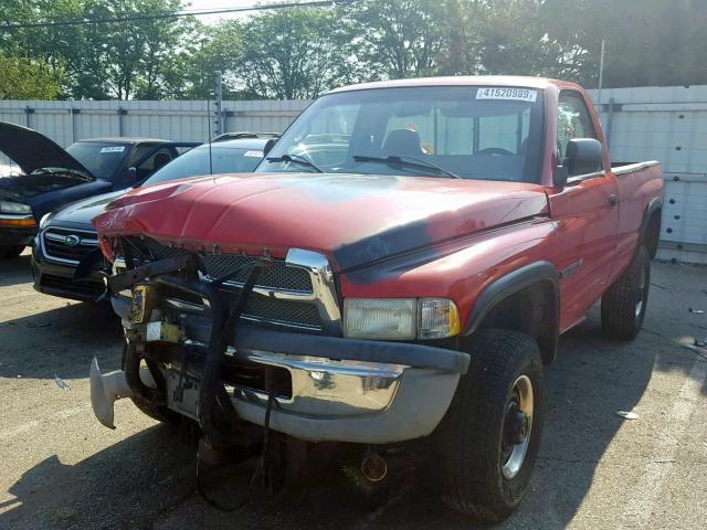 1B7KF26Z8TJ108292 - 1996 DODGE RAM 2500 RED photo 2