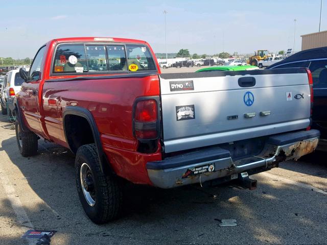 1B7KF26Z8TJ108292 - 1996 DODGE RAM 2500 RED photo 3