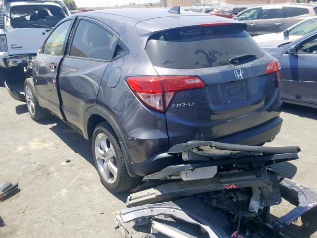 3CZRU5H51GM737654 - 2016 HONDA HR-V EX GRAY photo 3