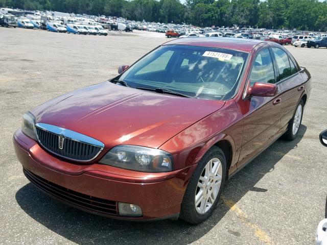 1LNHM87A03Y688488 - 2003 LINCOLN LS MAROON photo 2