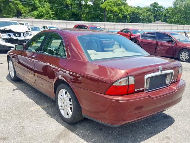 1LNHM87A03Y688488 - 2003 LINCOLN LS MAROON photo 3