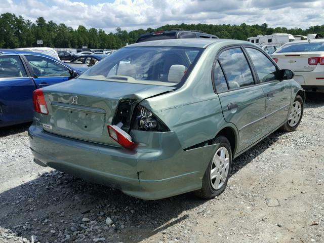 2HGES16364H589601 - 2004 HONDA CIVIC DX V GREEN photo 4