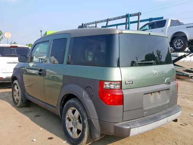 5J6YH28634L039373 - 2004 HONDA ELEMENT EX GREEN photo 3