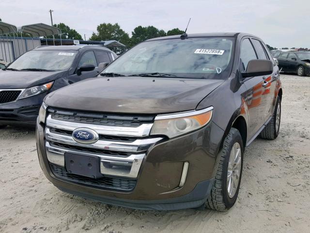 2FMDK3JC0BBA41165 - 2011 FORD EDGE SEL GOLD photo 2