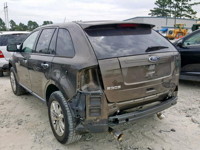 2FMDK3JC0BBA41165 - 2011 FORD EDGE SEL GOLD photo 3