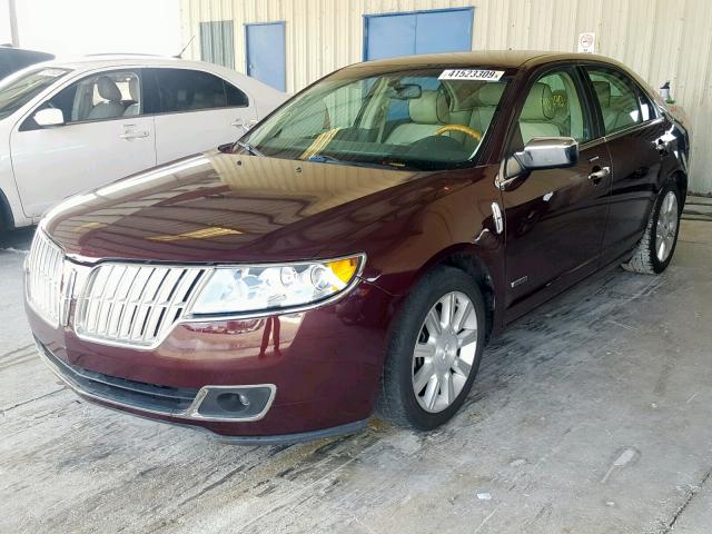 3LNDL2L38BR756264 - 2011 LINCOLN MKZ HYBRID BURGUNDY photo 2