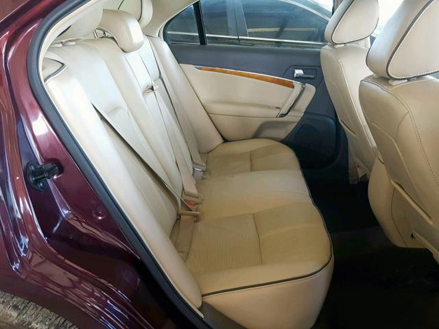 3LNDL2L38BR756264 - 2011 LINCOLN MKZ HYBRID BURGUNDY photo 6