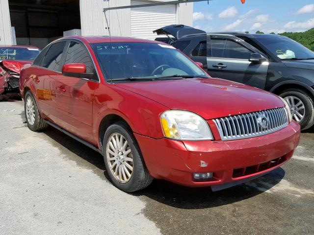 1MEFM43186G604498 - 2006 MERCURY MONTEGO PR RED photo 1