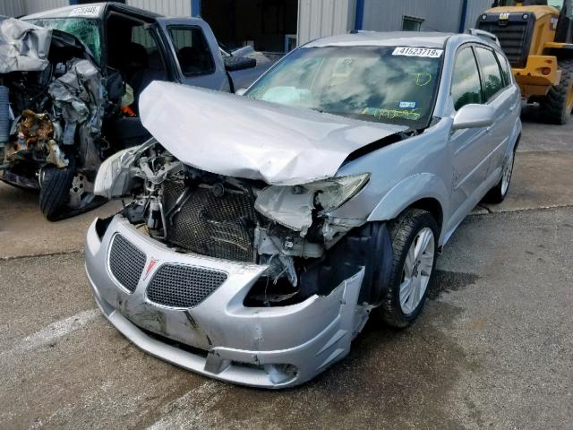 5Y2SL668X5Z442075 - 2005 PONTIAC VIBE SILVER photo 2