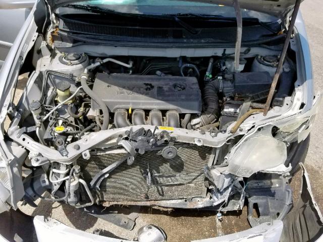 5Y2SL668X5Z442075 - 2005 PONTIAC VIBE SILVER photo 7