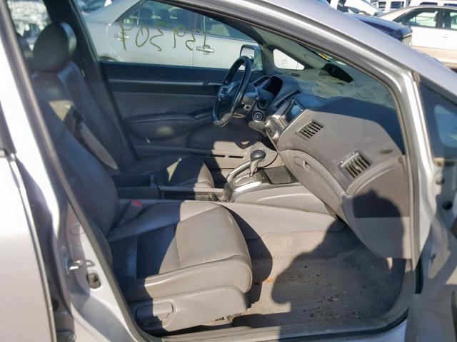 1HGFA16958L085917 - 2008 HONDA CIVIC EXL SILVER photo 5