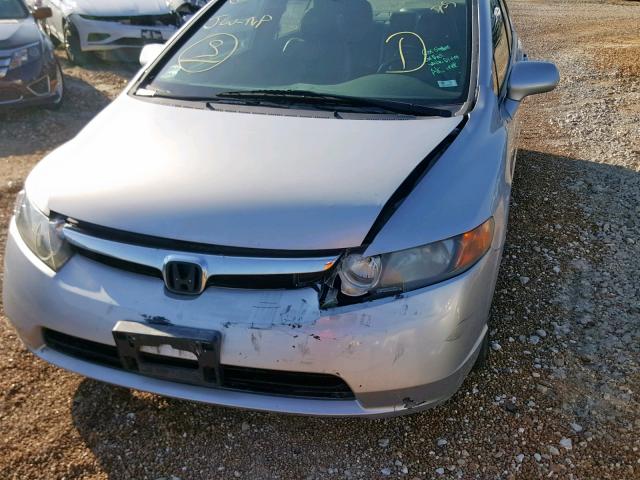 1HGFA16958L085917 - 2008 HONDA CIVIC EXL SILVER photo 9