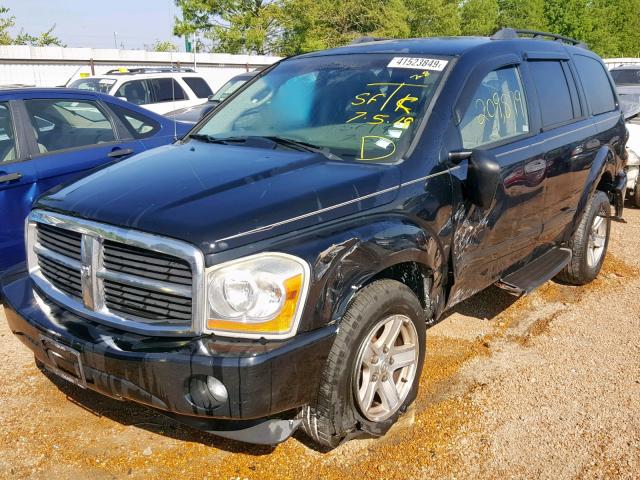 1D4HB48D55F555111 - 2005 DODGE DURANGO SL BLACK photo 2