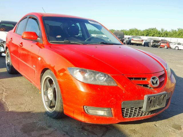 JM1BK323X81783670 - 2008 MAZDA 3 S RED photo 1