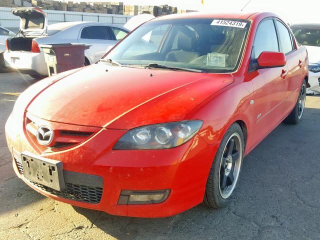 JM1BK323X81783670 - 2008 MAZDA 3 S RED photo 2