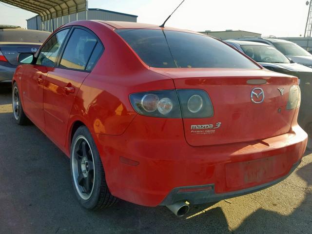 JM1BK323X81783670 - 2008 MAZDA 3 S RED photo 3