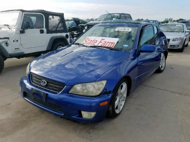 JTHBD192220054148 - 2002 LEXUS IS 300 BLUE photo 2