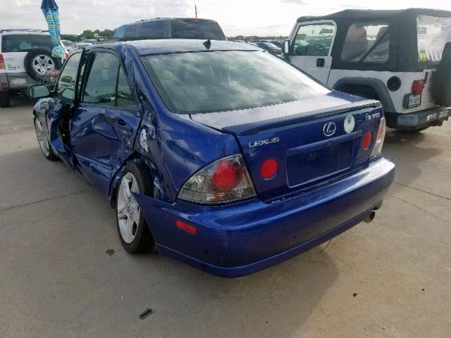 JTHBD192220054148 - 2002 LEXUS IS 300 BLUE photo 3