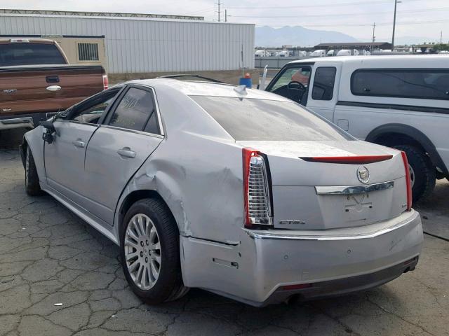 1G6DS5EV0A0130989 - 2010 CADILLAC CTS PREMIU SILVER photo 3