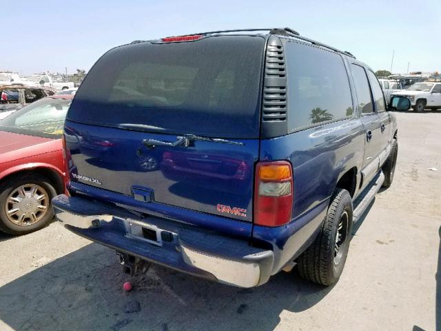 1GKFK16TX3J129409 - 2003 GMC YUKON XL K BLUE photo 4