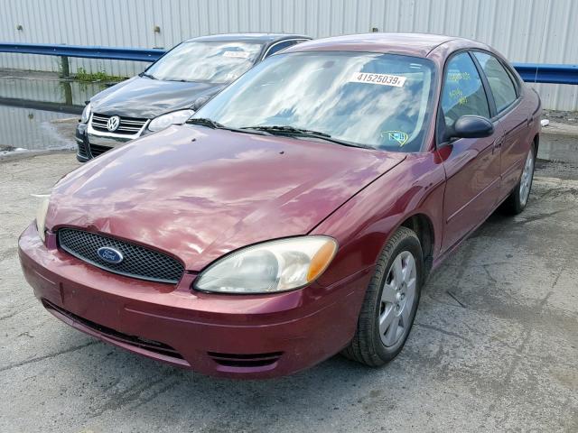 1FAFP52U44G124357 - 2004 FORD TAURUS LX RED photo 2