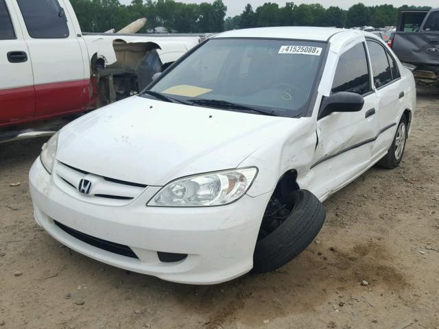 2HGES16364H611404 - 2004 HONDA CIVIC DX V WHITE photo 2