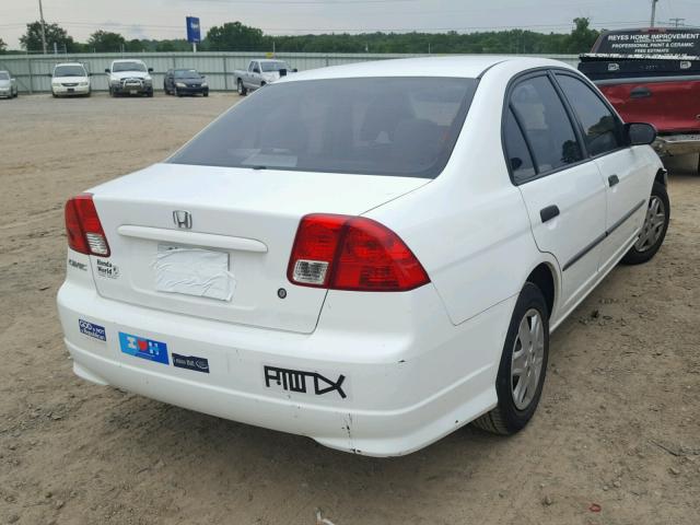 2HGES16364H611404 - 2004 HONDA CIVIC DX V WHITE photo 4