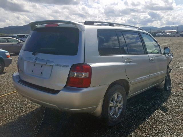 JTEHP21A370192294 - 2007 TOYOTA HIGHLANDER SILVER photo 4