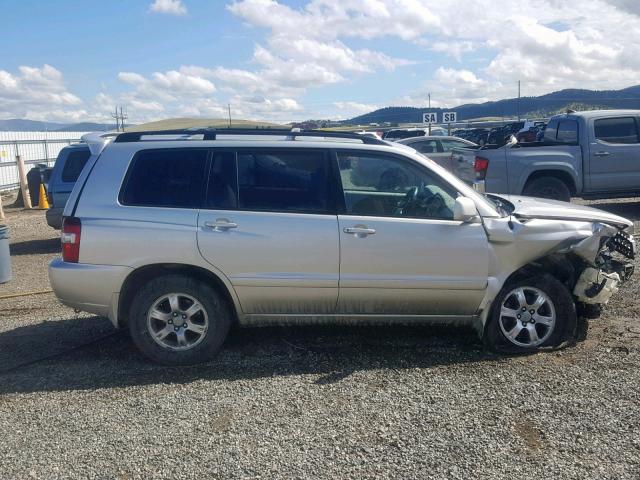 JTEHP21A370192294 - 2007 TOYOTA HIGHLANDER SILVER photo 9