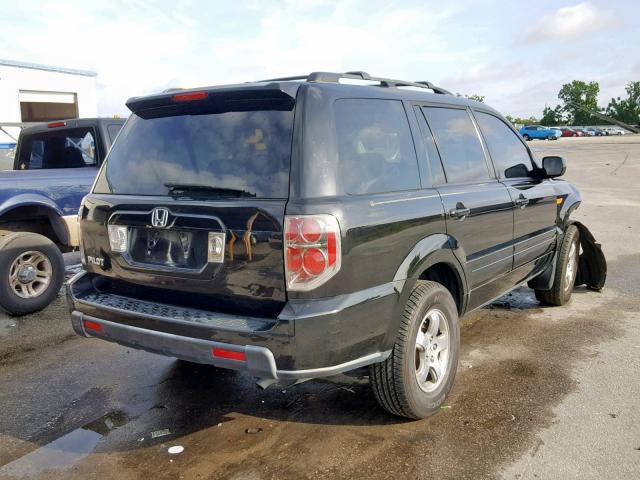 5FNYF28388B008601 - 2008 HONDA PILOT SE BLACK photo 4