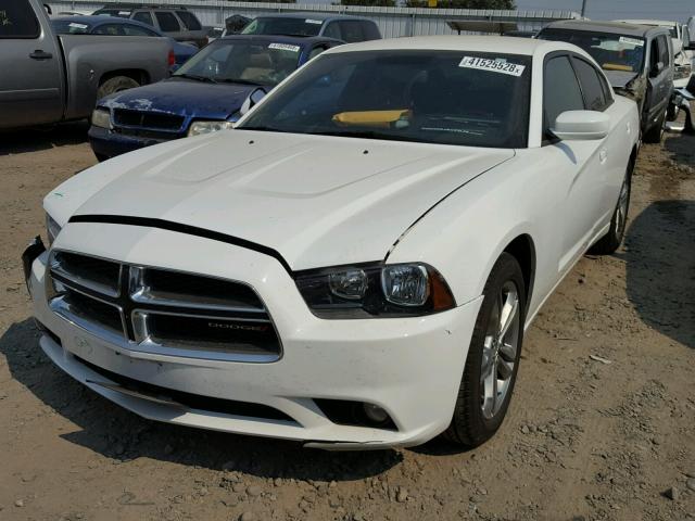 2C3CDXJG1DH550903 - 2013 DODGE CHARGER SX WHITE photo 2