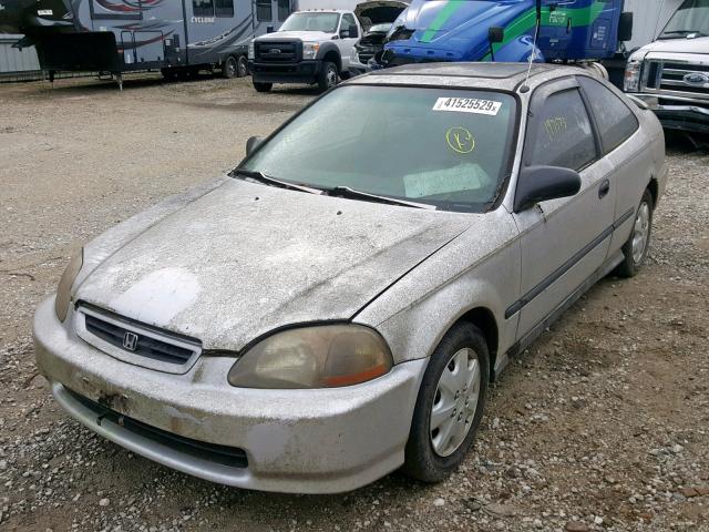 1HGEJ6123TL063541 - 1996 HONDA CIVIC DX SILVER photo 2