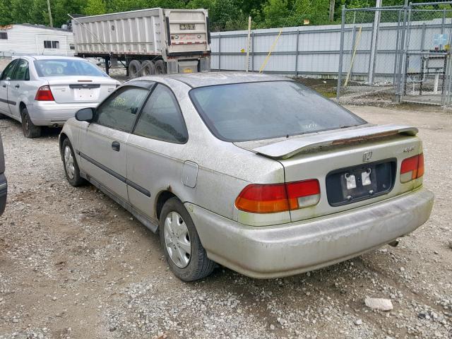 1HGEJ6123TL063541 - 1996 HONDA CIVIC DX SILVER photo 3