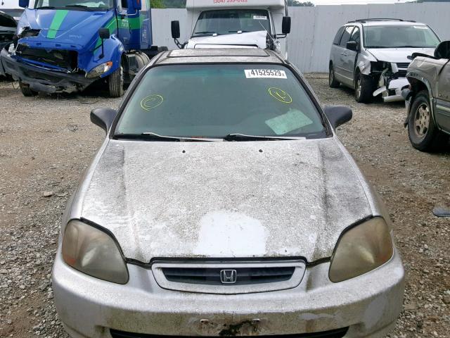 1HGEJ6123TL063541 - 1996 HONDA CIVIC DX SILVER photo 9