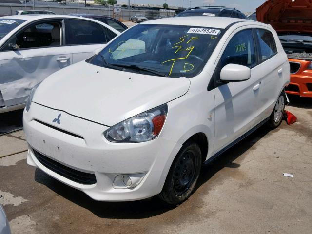 ML32A3HJ1FH036801 - 2015 MITSUBISHI MIRAGE DE WHITE photo 2