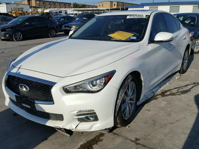 JN1BV7AP7EM670257 - 2014 INFINITI Q50 BASE WHITE photo 2