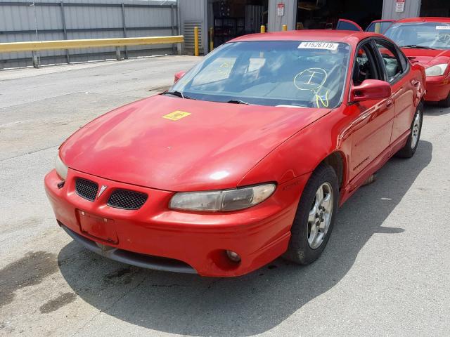 1G2WP52K5XF231263 - 1999 PONTIAC GRAND PRIX RED photo 2
