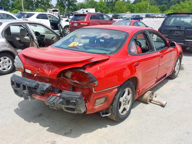 1G2WP52K5XF231263 - 1999 PONTIAC GRAND PRIX RED photo 4
